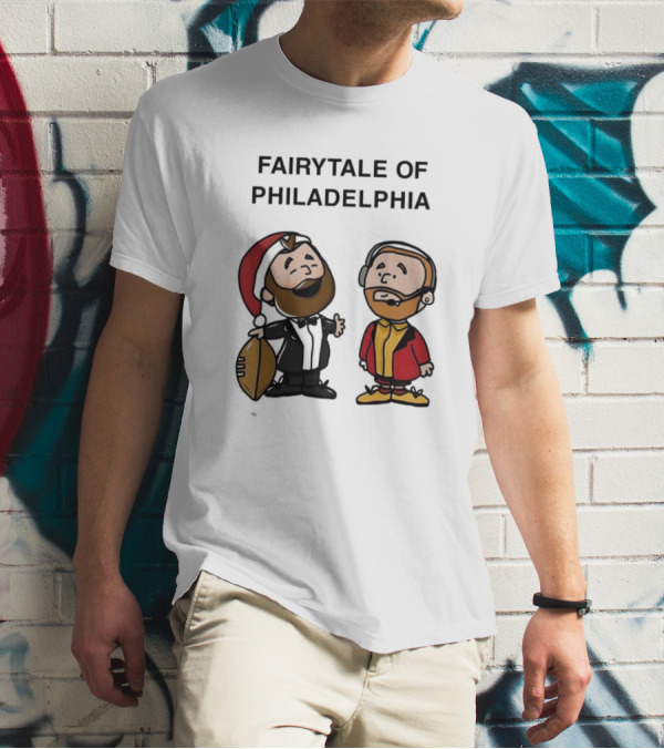 Fairytale Of Philadelphia Jason Kelce Travis Kelce Football Cartoon T-Shirt