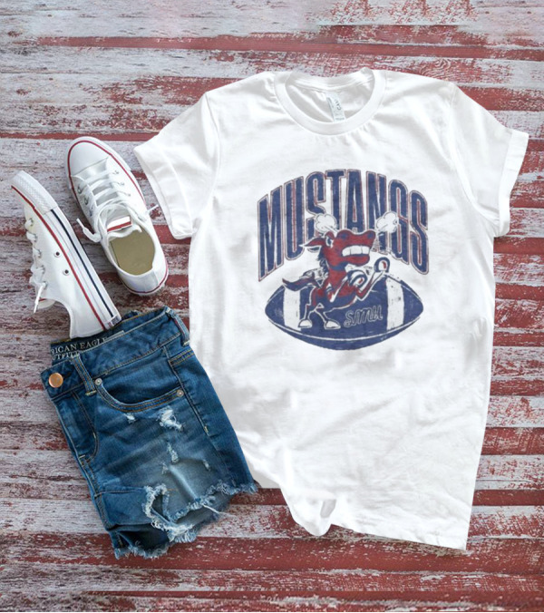 SMU Mustangs Football Angry Mustang T-Shirt