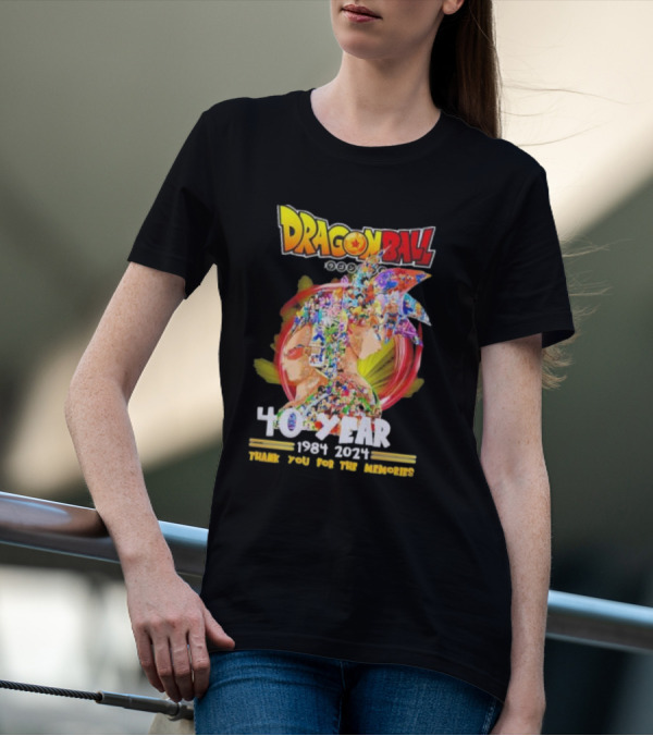 Dragon Ball 40 Year 1984 2024 Thank You For The Memories T-Shirt
