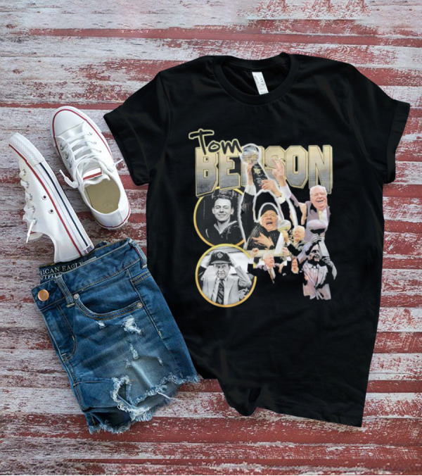 Tom Benson Legacy Celebration With Iconic Trophy Moments T-Shirt