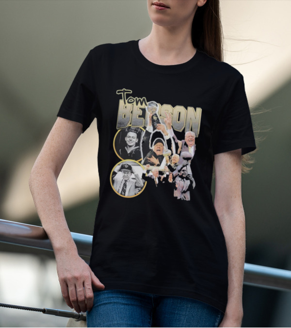 Tom Benson Legacy Celebration With Iconic Trophy Moments T-Shirt