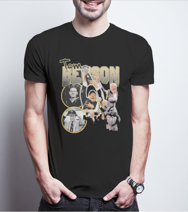 Tom Benson Legacy Celebration With Iconic Trophy Moments T-Shirt