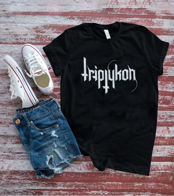 Triptykon Logo Black Metal Band Typography T-Shirt