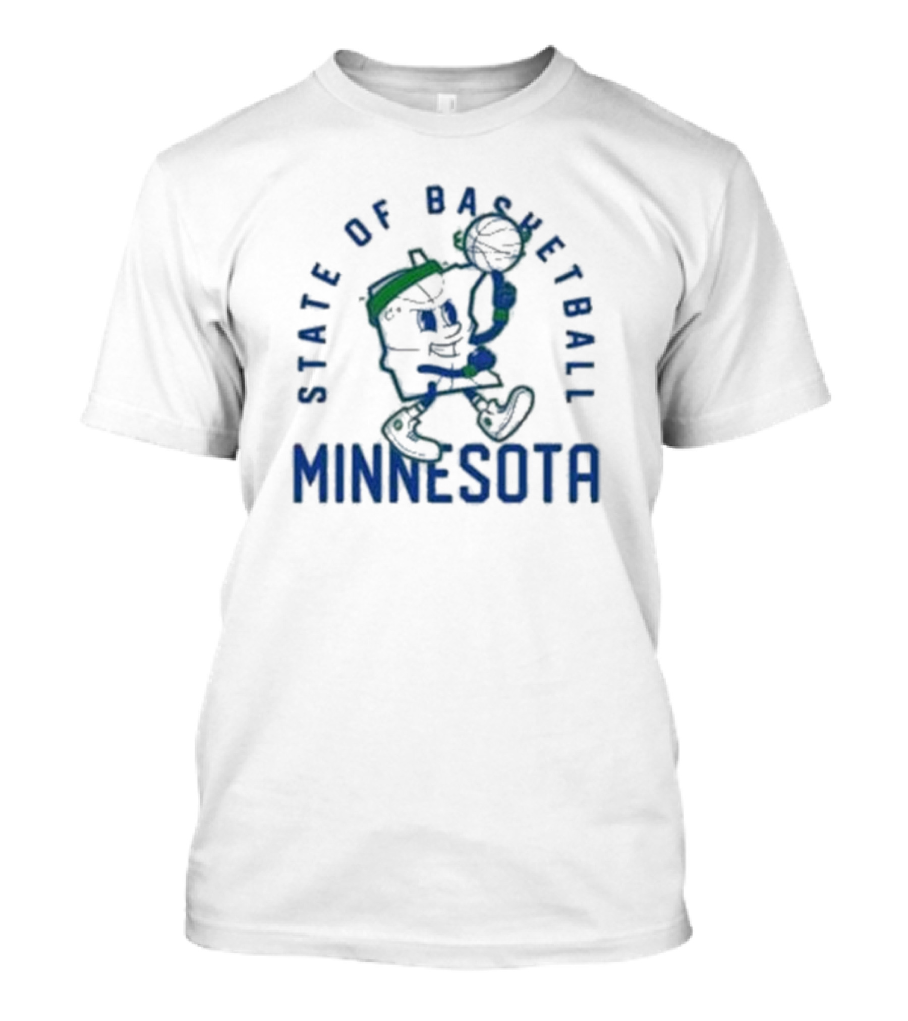 State Of Basketball Minnesota Iconic Hoops Character T-Shirt