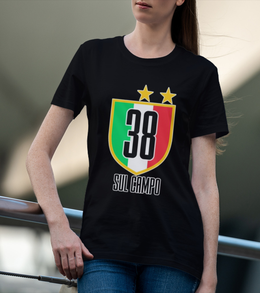 Sul Campo 38 Italy Shield With Stars T-Shirt
