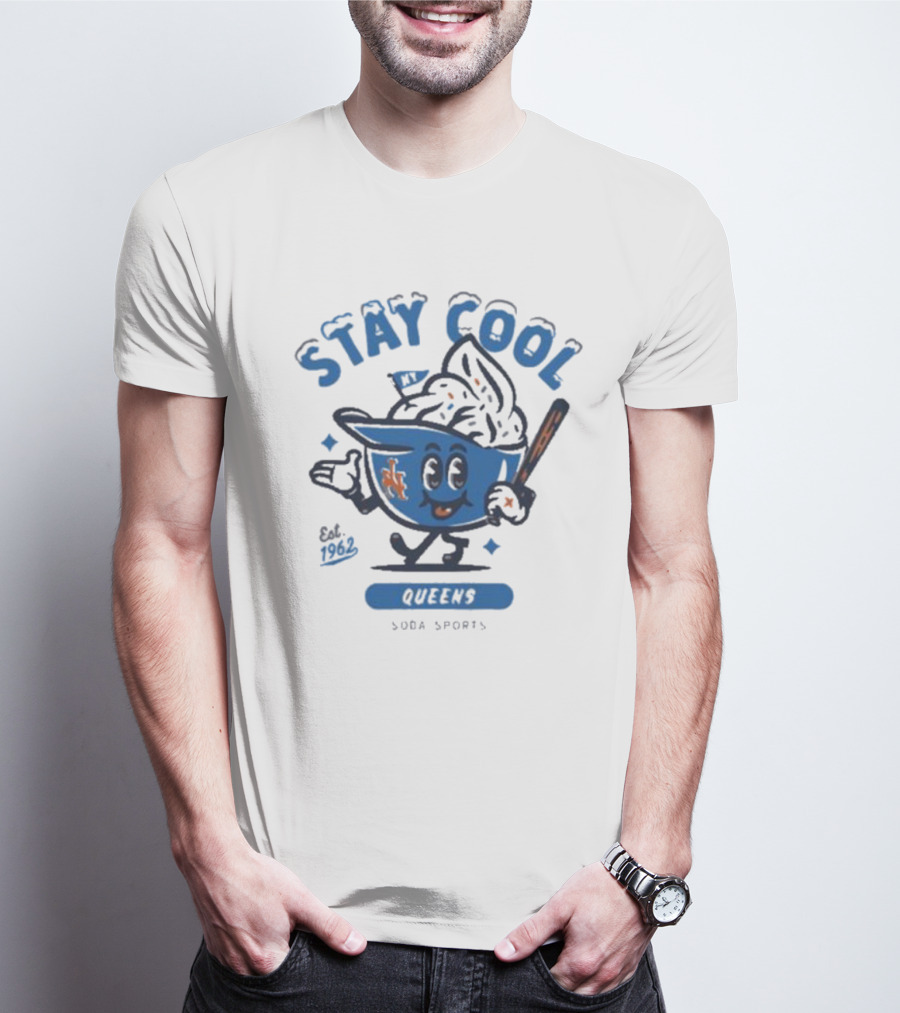 Stay Cool Queens NY 1962 Soda Sports T-Shirt