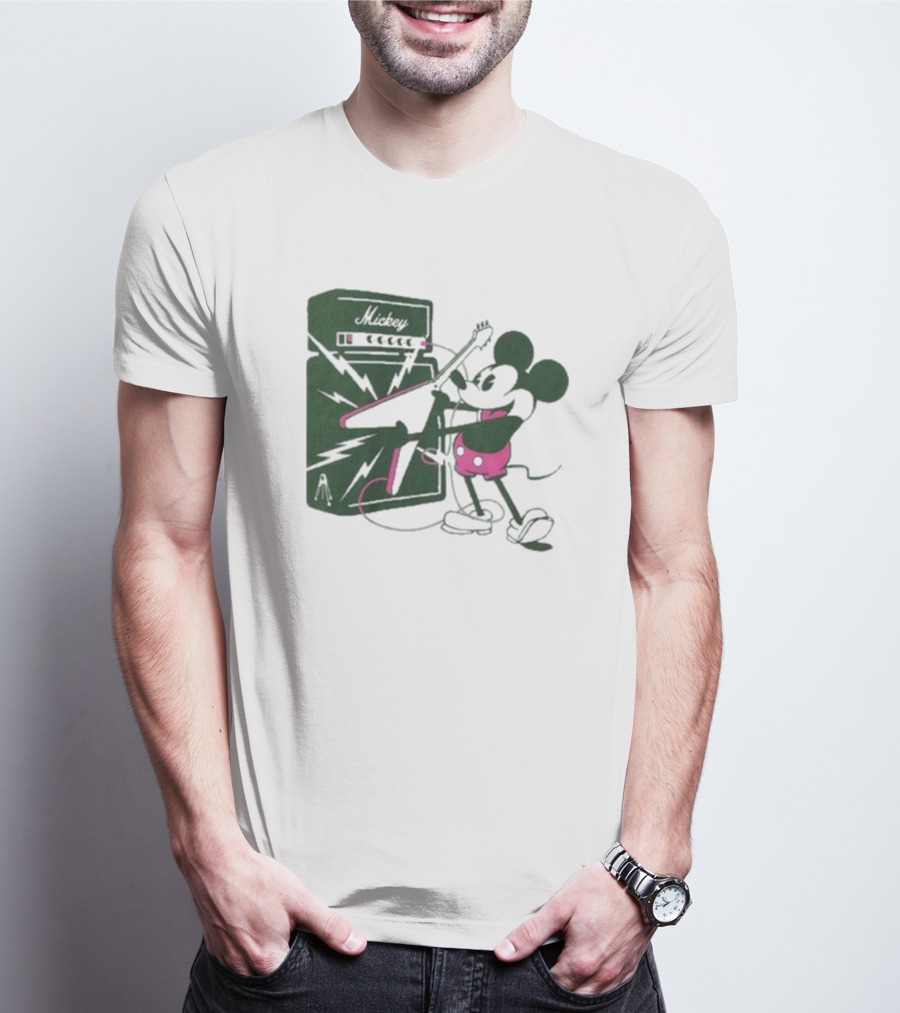 Rocker Mickey Electric Guitar Amplifier By Kii Arens T-Shirt