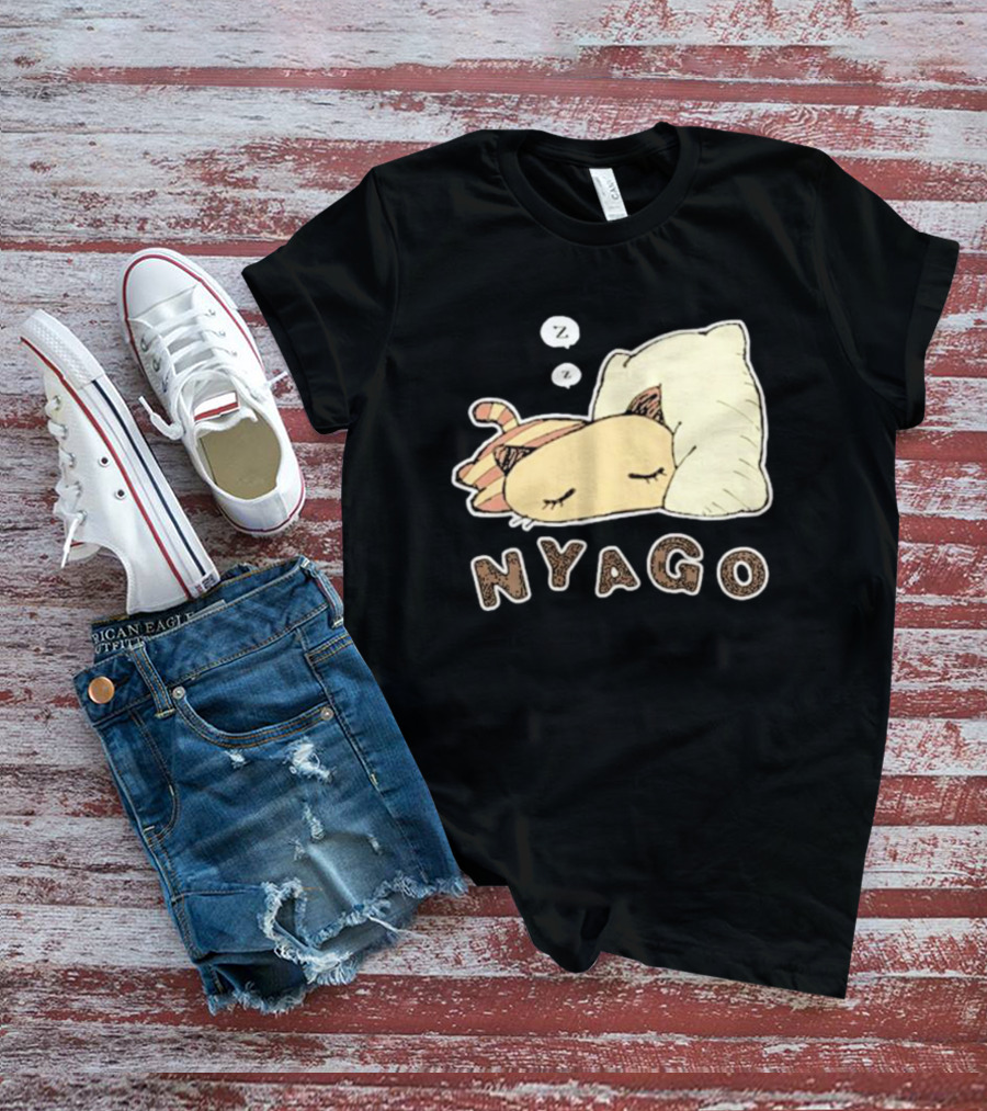 Sanrio Nyago Sleeping Cat Zzz Pillow T-Shirt