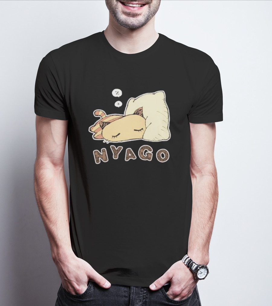 Sanrio Nyago Sleeping Cat Zzz Pillow T-Shirt
