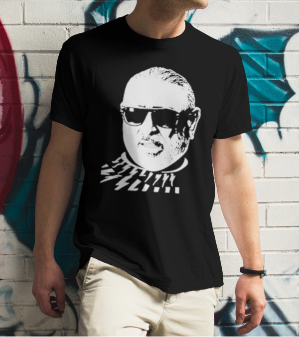 Serghei Mizil Iconic Graphic Black Sunglasses T-Shirt
