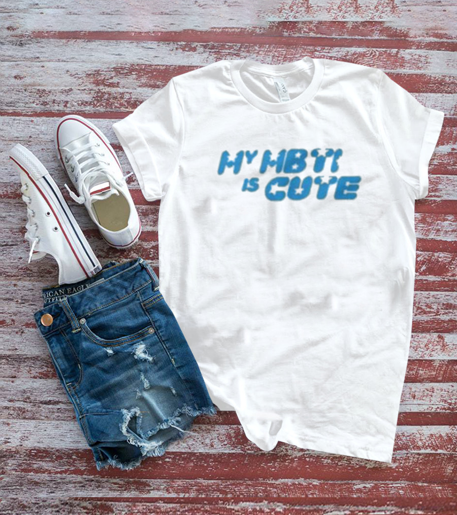 My MBTI Is Cute Blue Retro Font T-Shirt