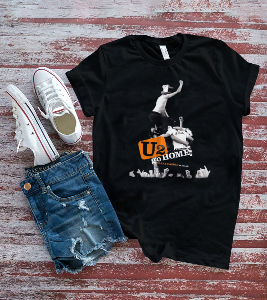 U2 Go Home Slane Castle Ireland U2 Sphere Shop Slane Grey T-Shirt