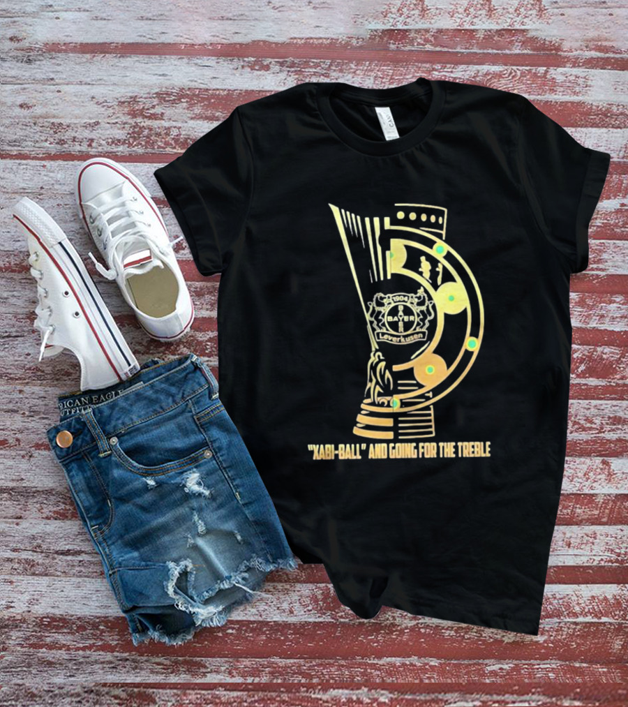 Bayer Leverkusen 1904 Xabi-Ball And Going For The Treble T-Shirt