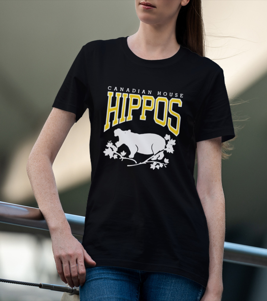 Canadian House Hippos Maple Leaf T-Shirt