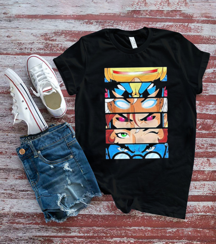 Jax Briggs X-Men97 Cyclops Wolverine Storm Jean Grey Beast Eyes T-Shirt