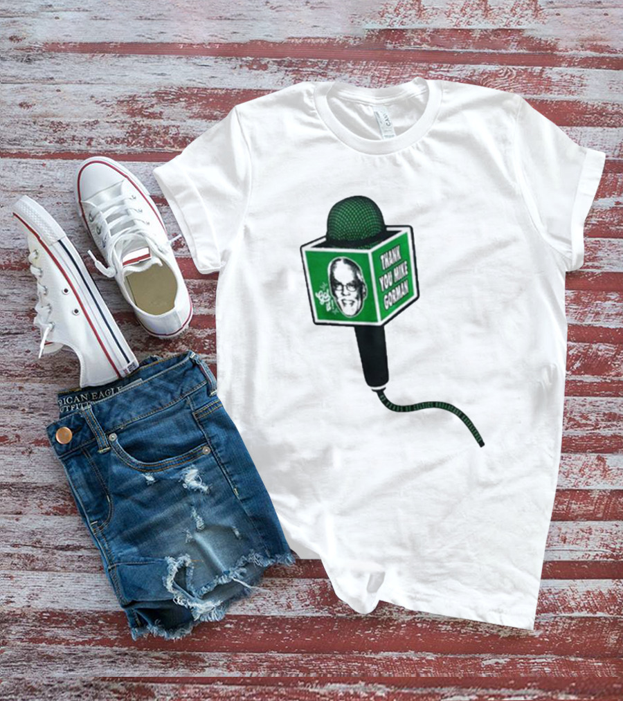 Celtics Thank You Mike Gorman Microphone T-Shirt