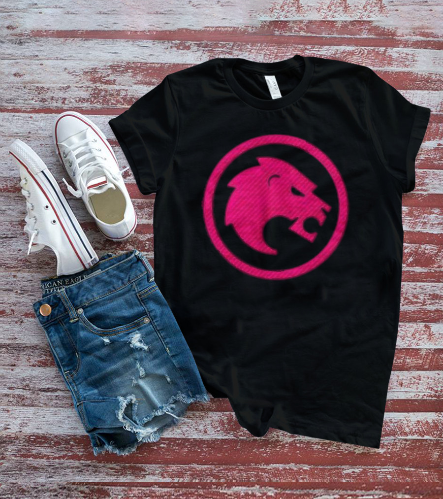 Jon Rahm Sponsor Legion XIII Pink Lion Emblem T-Shirt
