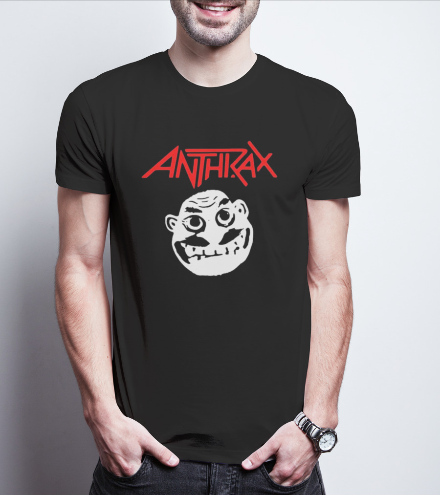 Rare Anthrax Angry Face T-Shirt