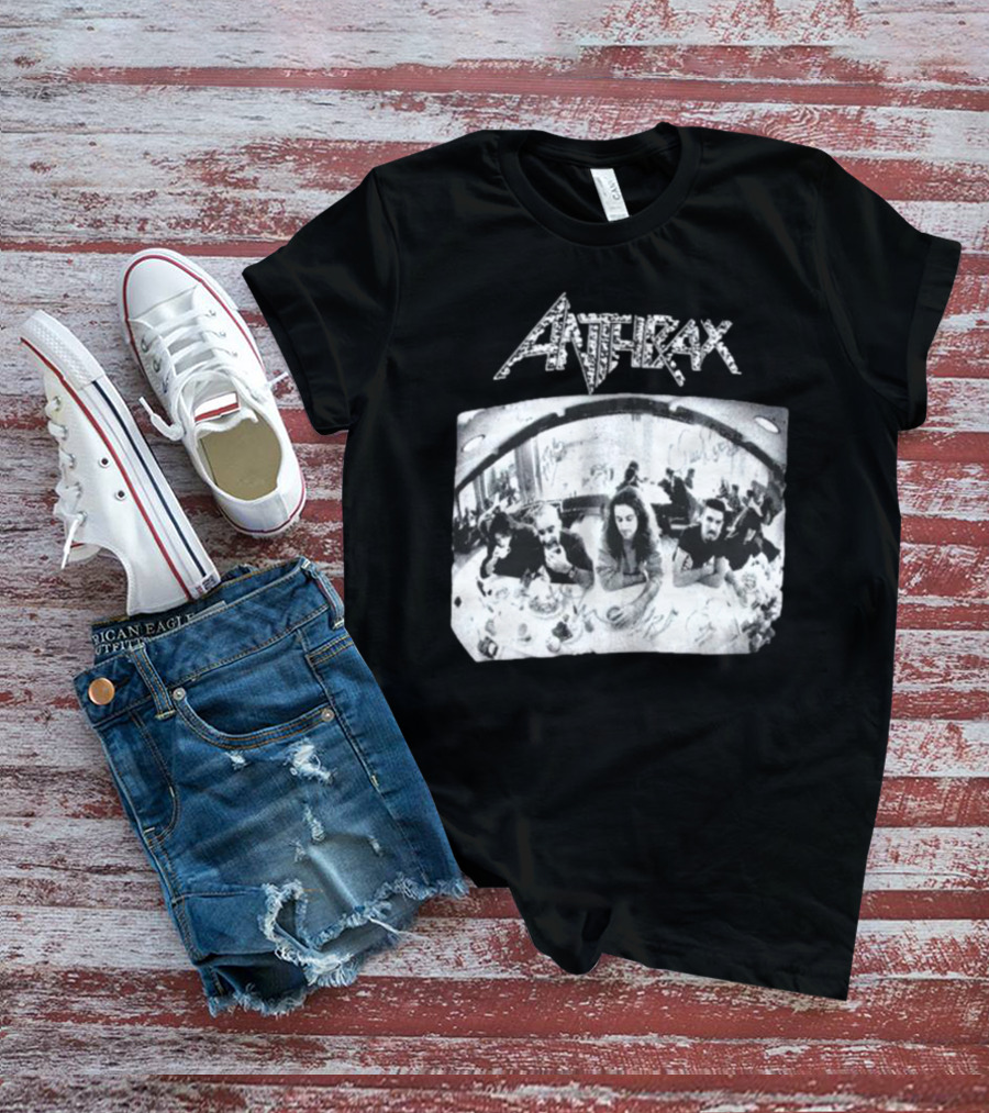 Anthrax Sound Of White Noise Rare Vintage Style Band Diner Scene T-Shirt