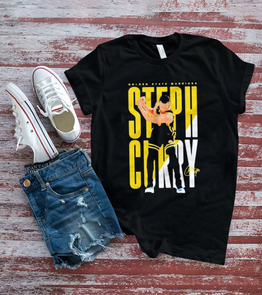 Golden State Warriors Steph Curry Golf Celebration Signature T-Shirt