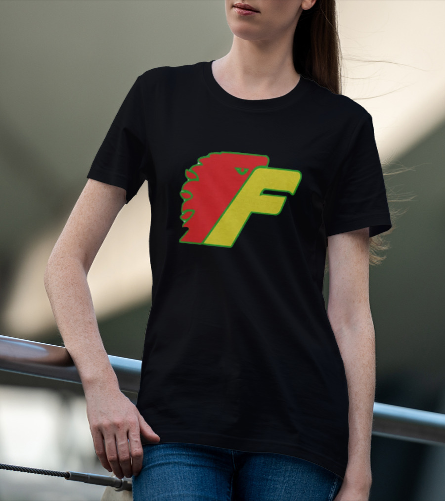Philadelphia Firebirds Hockey Logo Red Green Yellow F T-Shirt