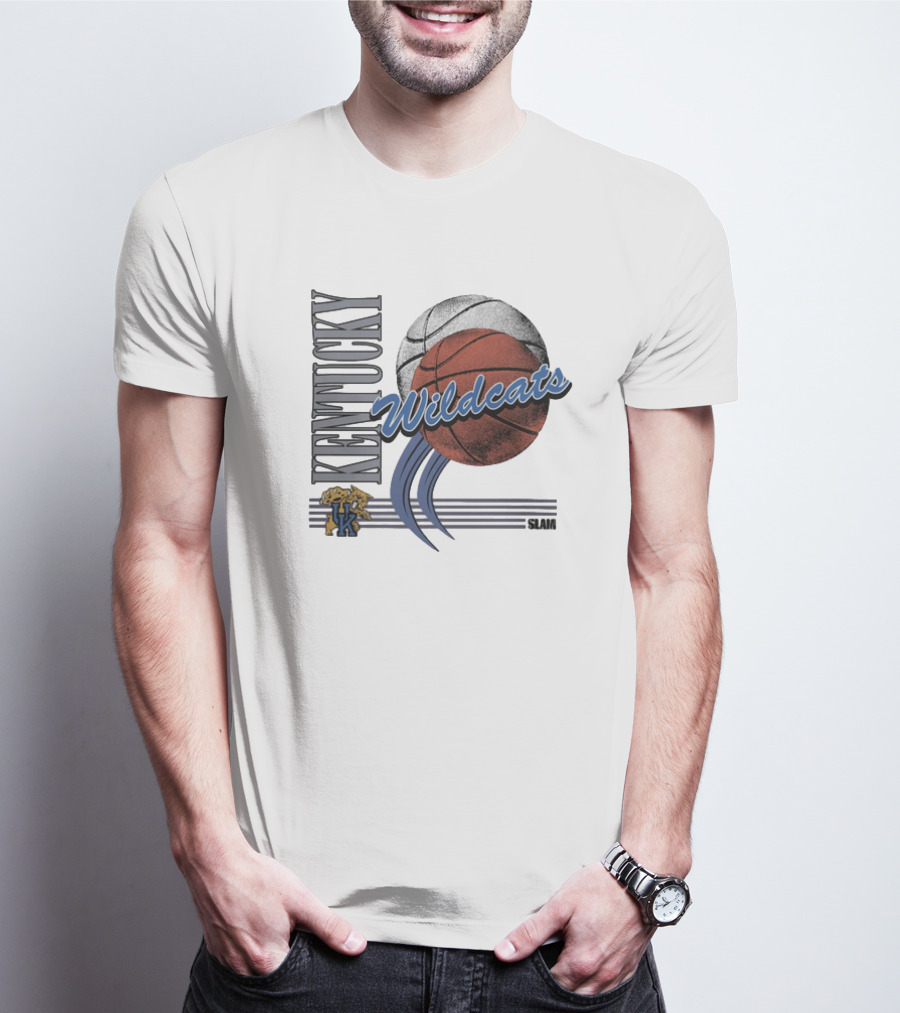Kentucky Wildcats Basketball Slam Vintage T-Shirt