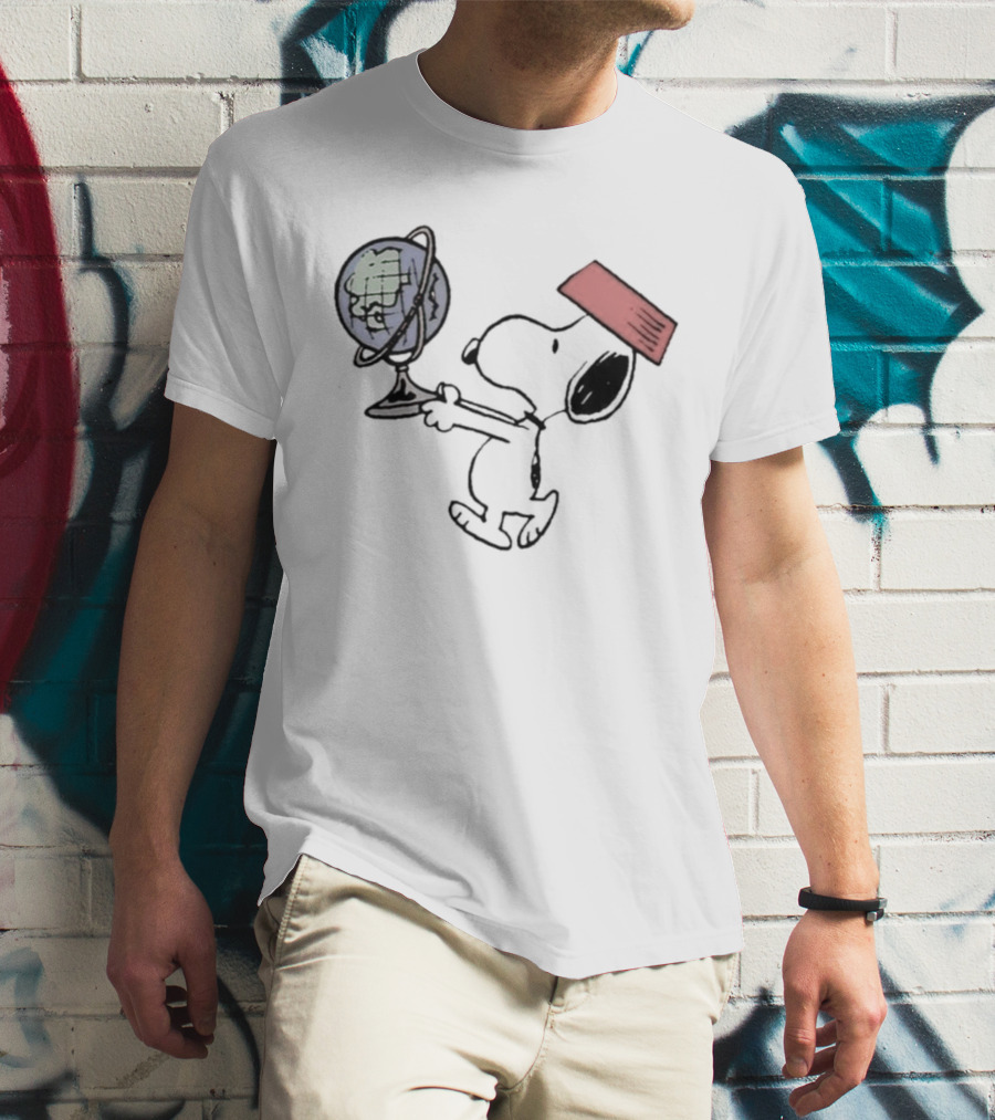 Snoopy Earth Day Take Care Of The Planet T-Shirt