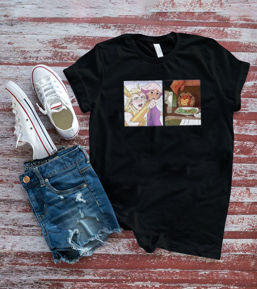 She-Ra Pointing At A Confused Catra Meme Scene T-Shirt