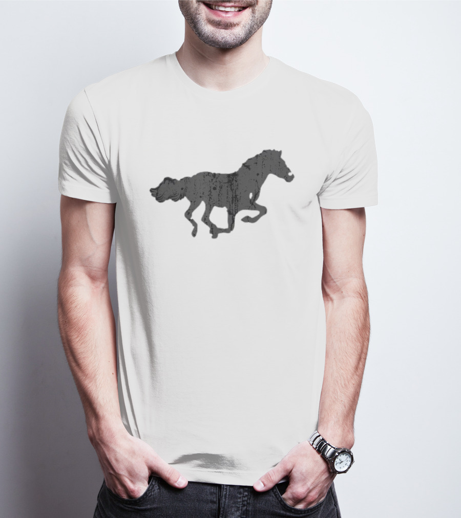 Vintage Horse Print T-Shirt
