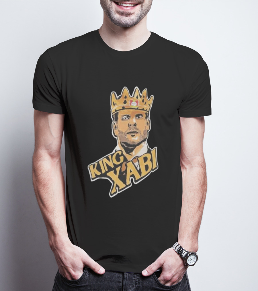 King Xabi Bayer Leverkusen Coach Icon With Crown T-Shirt