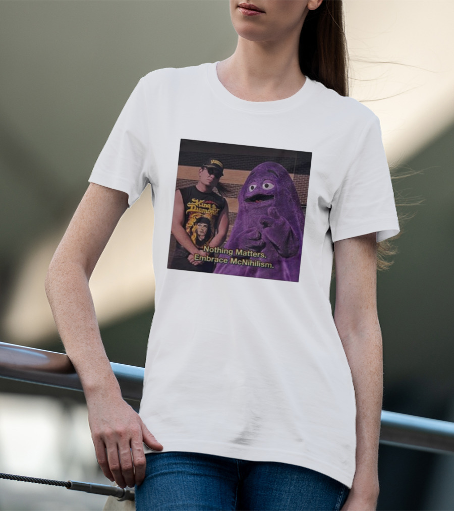 King Diamond Nothing Matters Embrace McNihilism Grimace T-Shirt