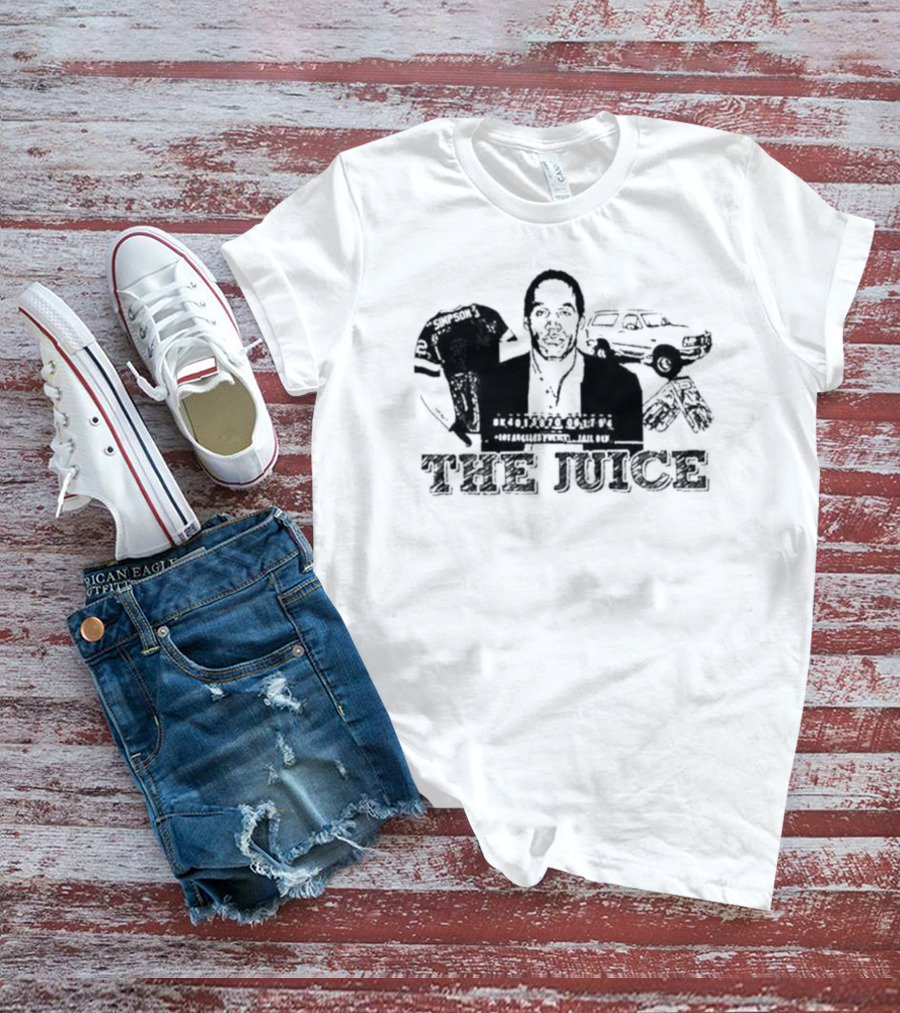 The Juice O. J. Simpson Football Jersey Los Angeles Police Chase T-Shirt