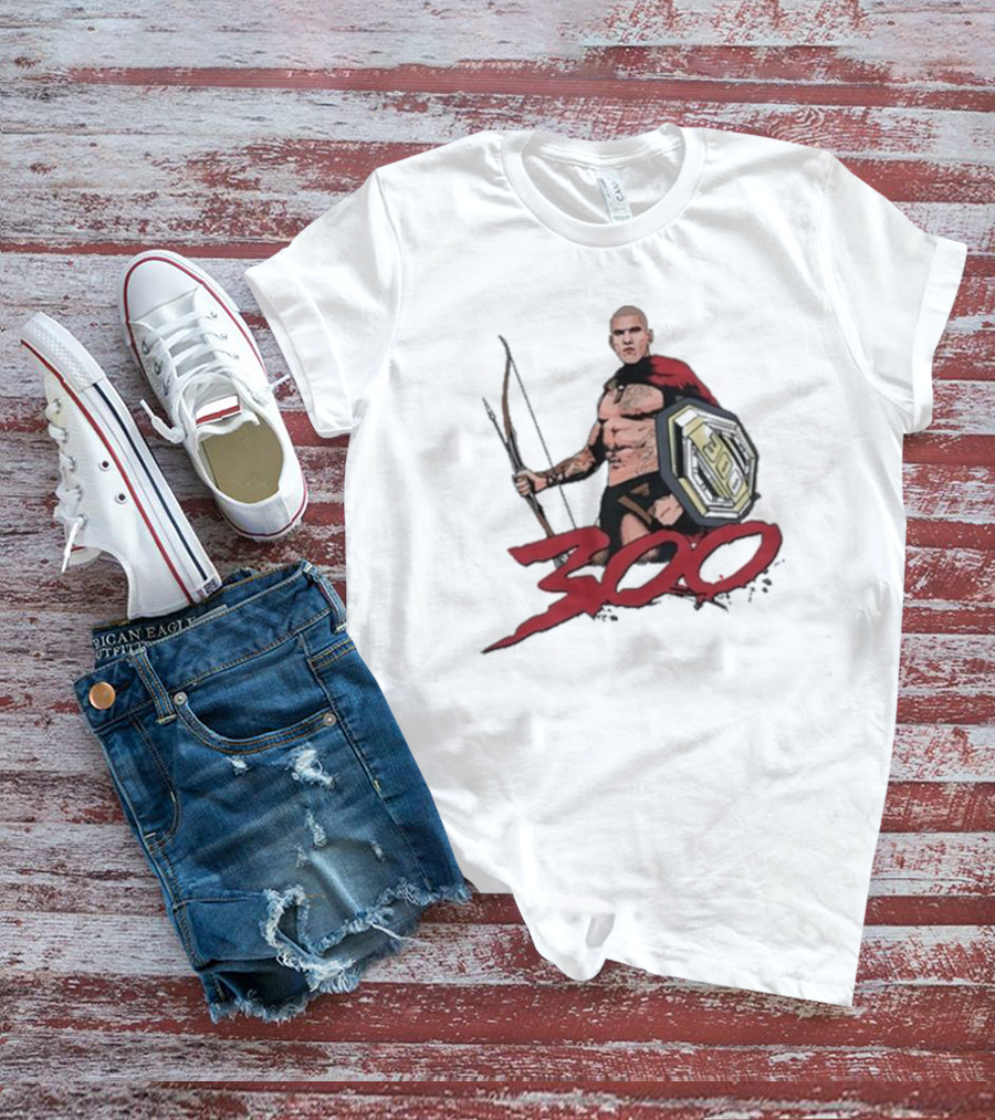 Alex Pereira Poatan 300 Spartan Warrior With Bow And Shield T-Shirt