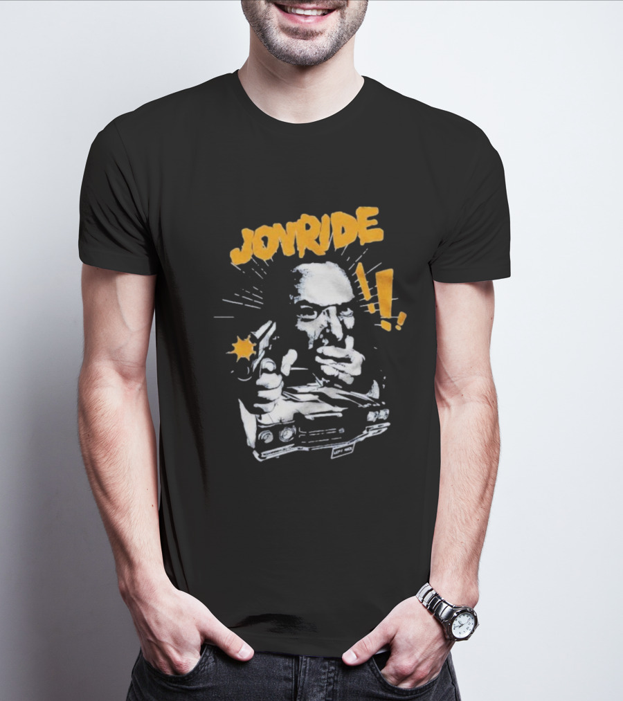 Joyride Man’s World Bold Retro Gunman Adventure T-Shirt