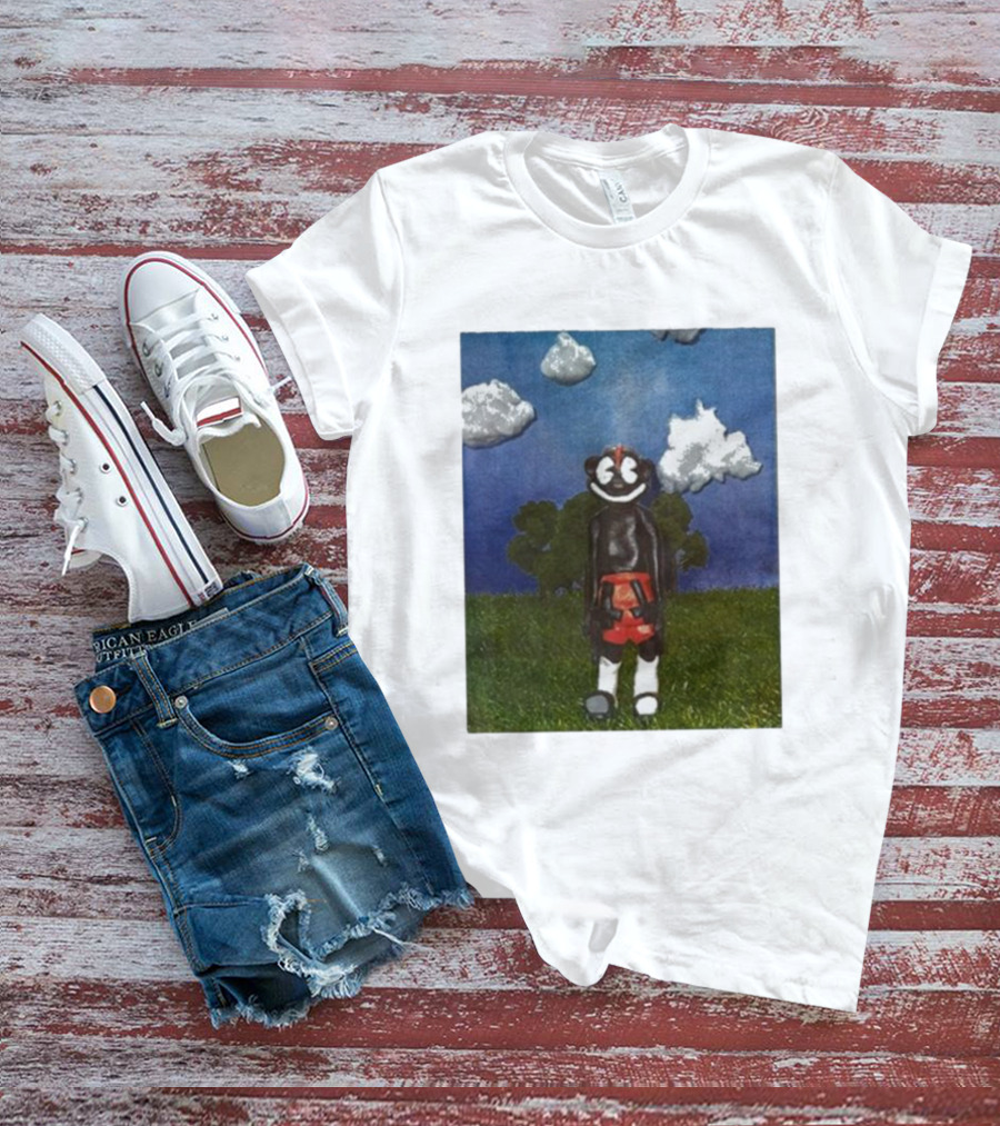 Lil Darkie Sunrise Character With Clouds And Trees T-Shirt