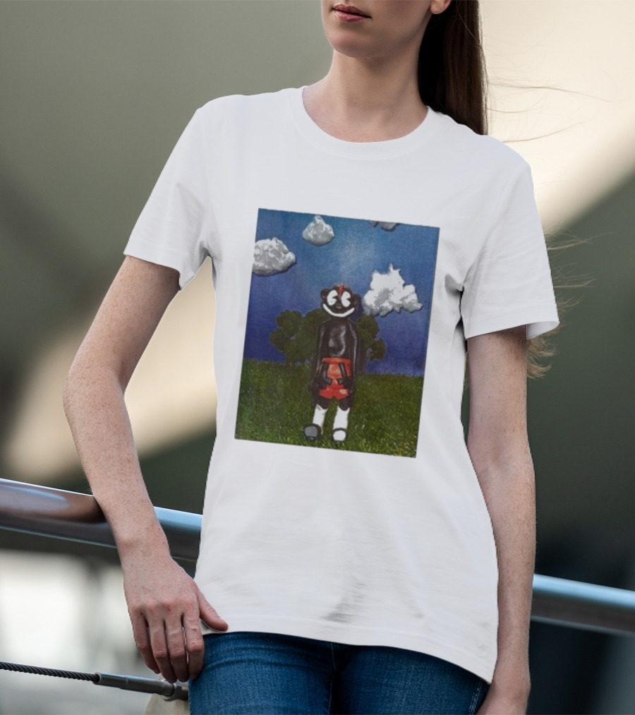 Lil Darkie Sunrise Character With Clouds And Trees T-Shirt
