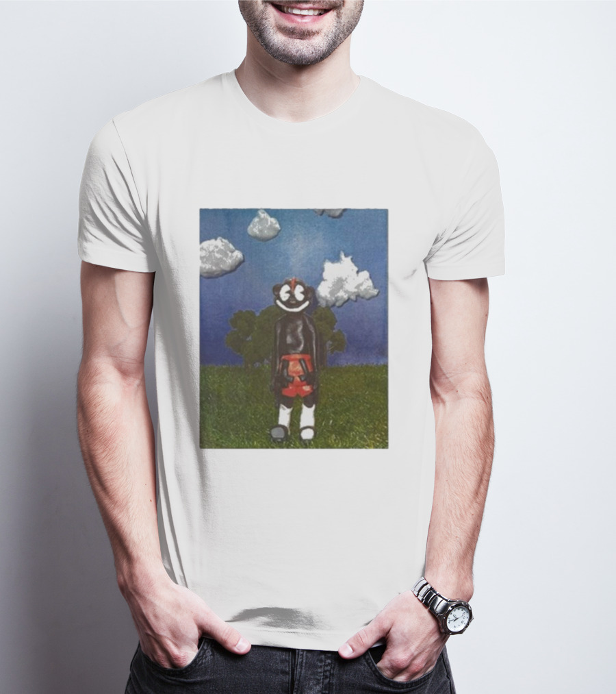 Lil Darkie Sunrise Character With Clouds And Trees T-Shirt