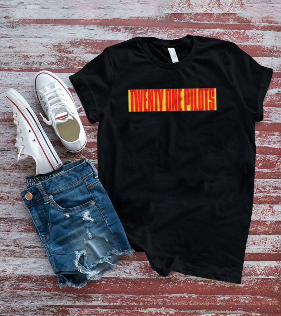 Twenty One Pilots Red Block Wordmark T-Shirt
