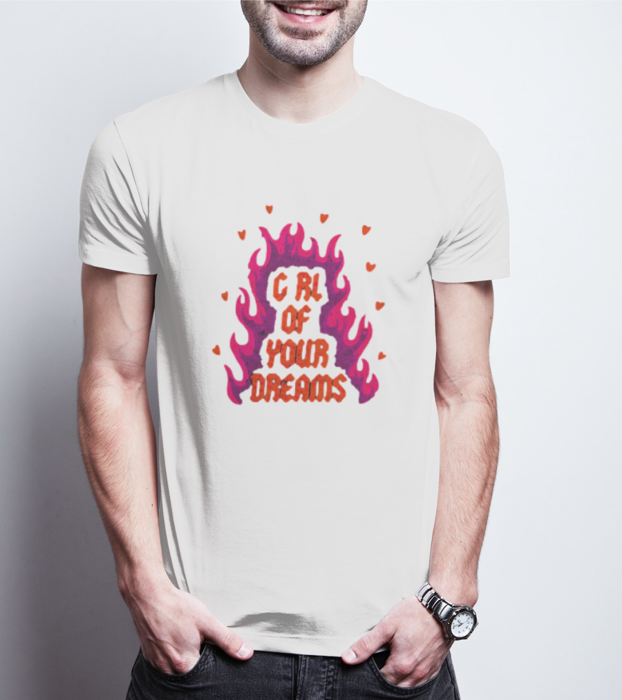 Dylan Girl Of Your Dreams Flame Hearts T-Shirt