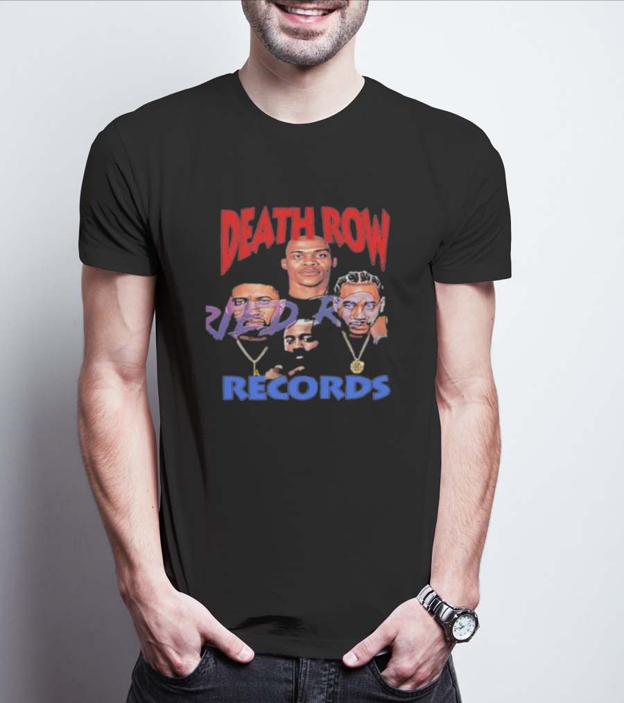 Death Row Records Russell Westbrook James Harden Paul George Kawhi Leonard Clippers T-Shirt