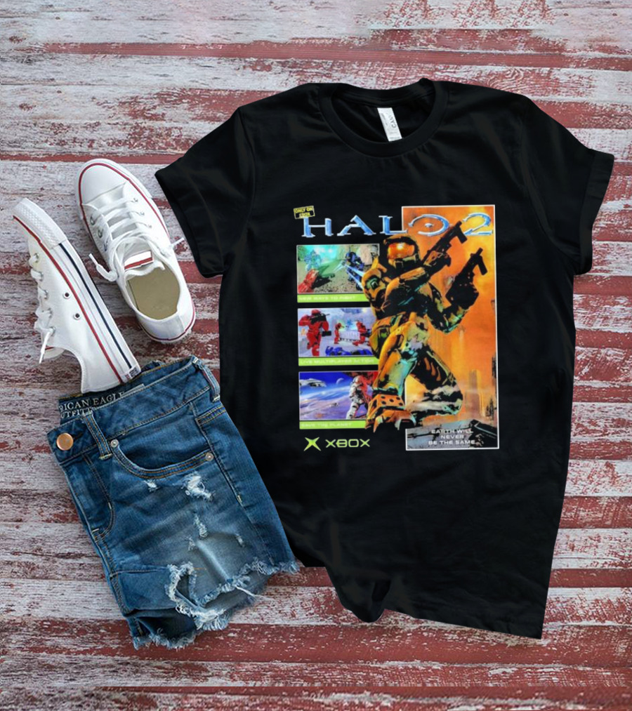 Halo 2 Master Chief Xbox Matchmaking Earth Will Never Be The Same T-Shirt