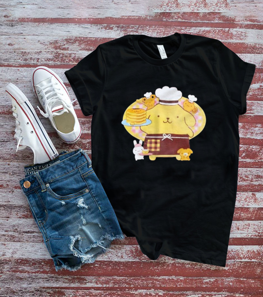Join The Sanrio Pompompurin Pancake Chef T-Shirt