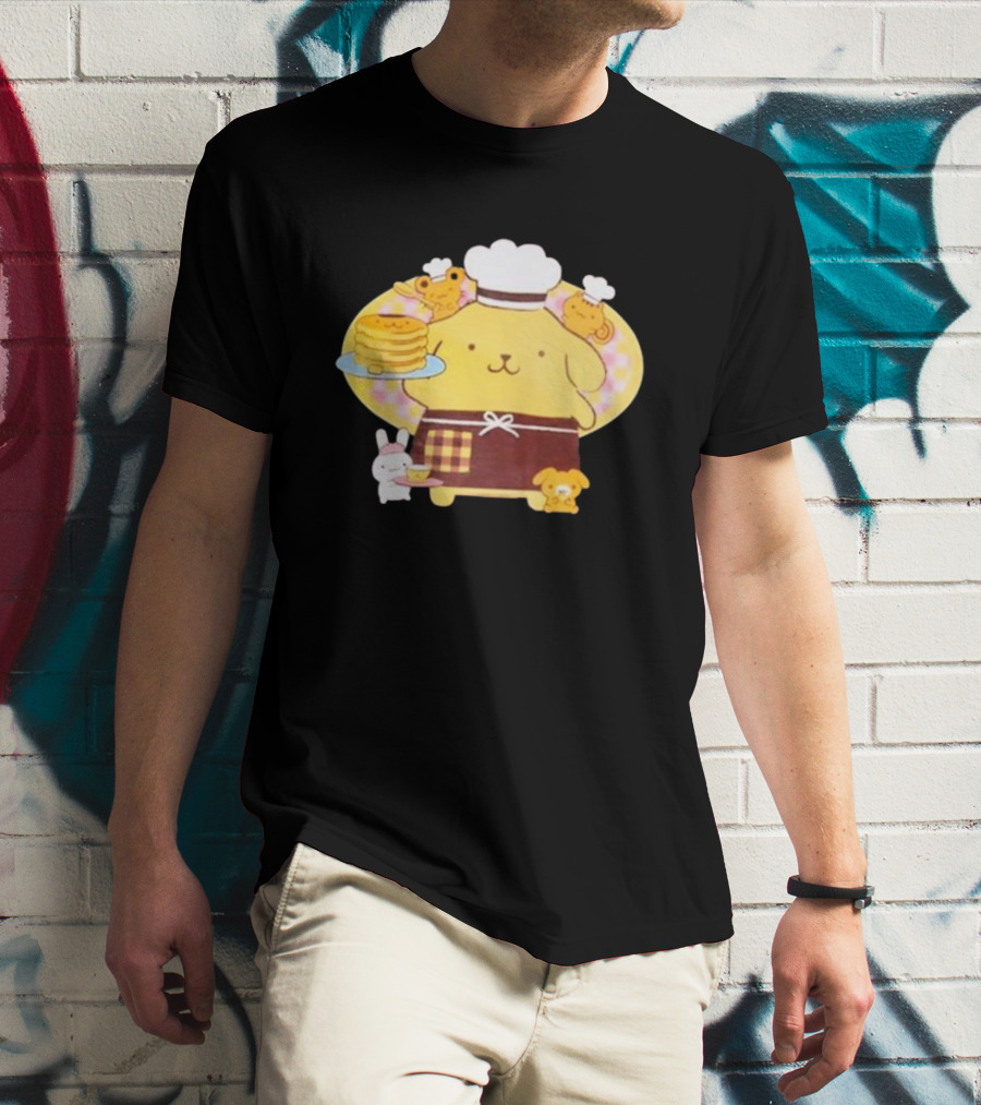 Join The Sanrio Pompompurin Pancake Chef T-Shirt