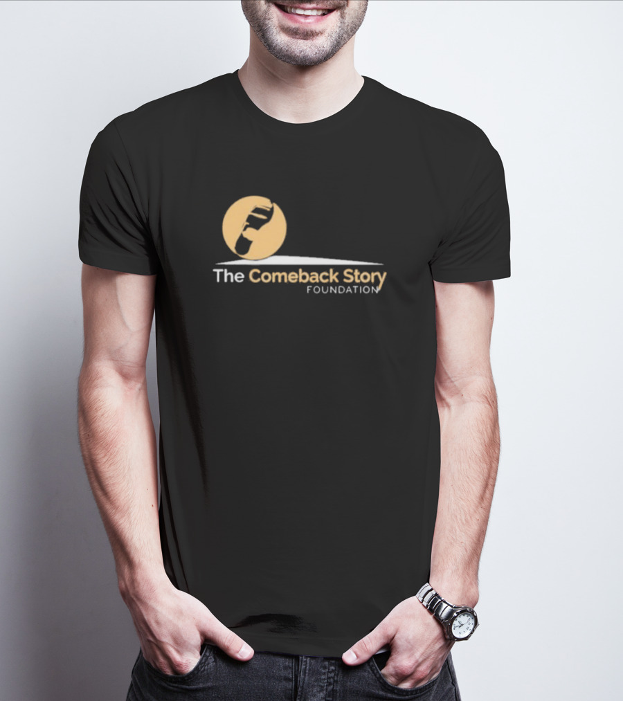 The Comeback Story Foundation Logo With Stomp Icon And Arc T-Shirt