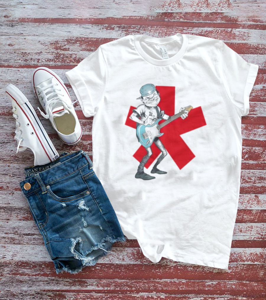 Tmd Comic By Thomas Tenney Rock Guitar Character With Red Asterisk T-Shirt