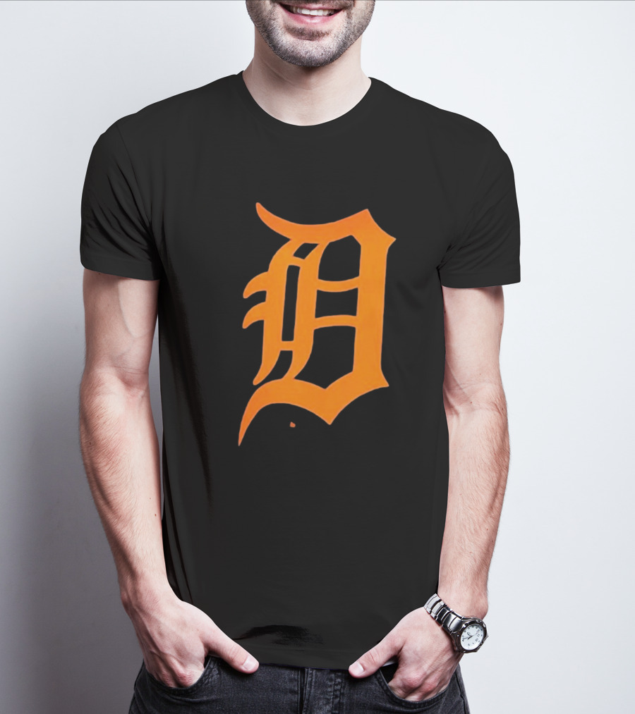 Detroit Tigers Big And Tall #1 Dad T-Shirt