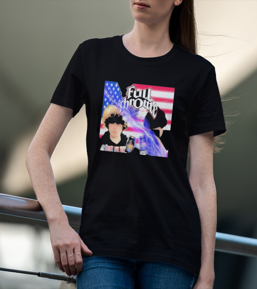 Full Throttle Stars And Stripes Energy Drink Lightning Burst T-Shirt