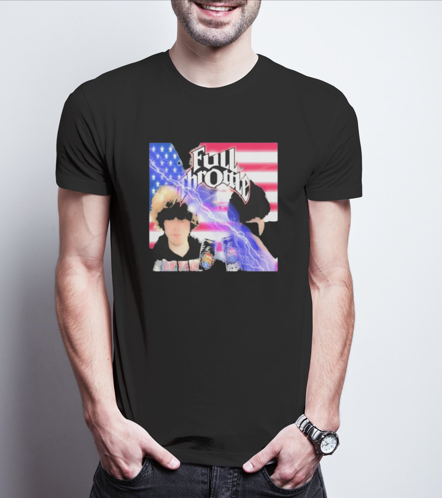 Full Throttle Stars And Stripes Energy Drink Lightning Burst T-Shirt