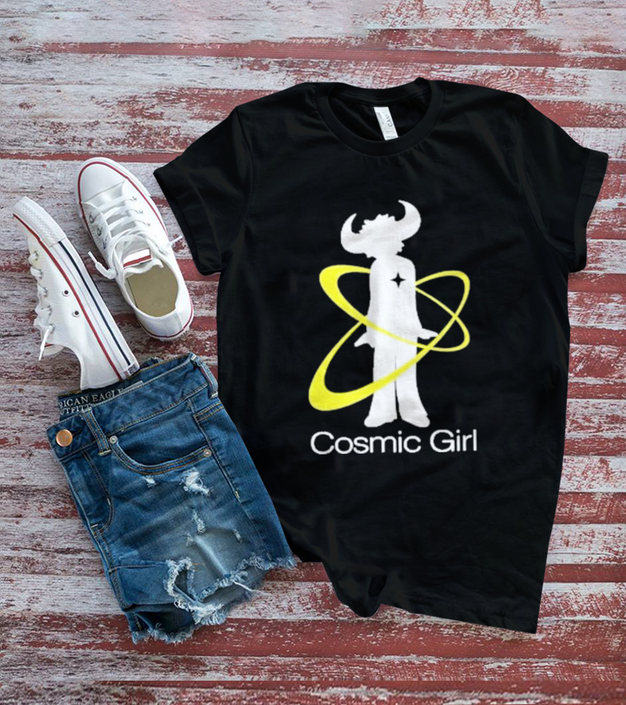Jamiroquai Cosmic Girl Buffalo Yellow Swirl T-Shirt