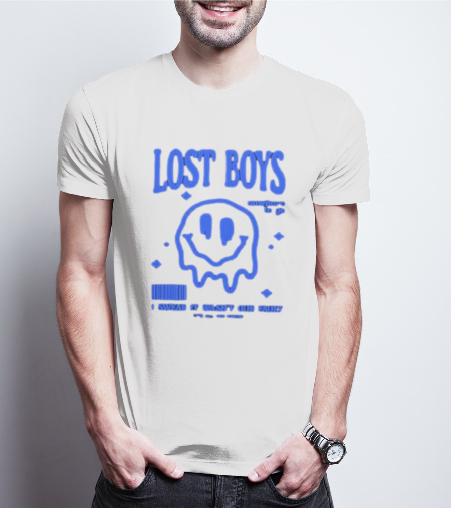 Lost Boys Nowhere To Go Barcode I Swear It Wasn't Our Fault T-Shirt